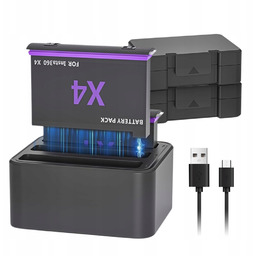 Przenośny Ładowarka Baterii Kamery Insta 360X4 Z 3