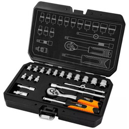 NEO TOOLS Zestaw kluczy nasadowych 10-230 (20 elementów)
