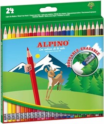 24 Wymazywalne kolorowe ołówki