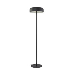Lampa Podłogowa Lindby, Edion, czarny, salon, metal, nowoczesny