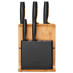 Zestaw 5 noży w bloku bambusowym FSC