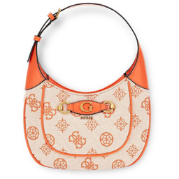 Torebka Guess Izzy beżowo pomarańczowa elegancka