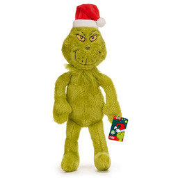 Oryginalny Grinch Maskotka 40 cm w Czapce Mikołaja