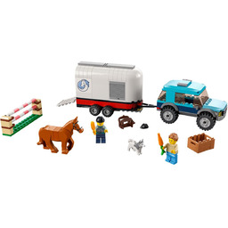 LEGO City, klocki, Przyczepa do przewozu koni, 60327