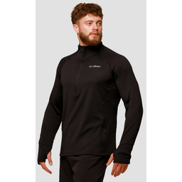 GymBeam Bluza do biegania Pulse 1/2 Zip Black
