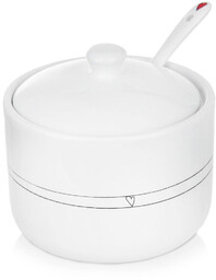 Cukierniczka i mlecznik ceramiczne SERCE 300 ml /