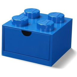 Lego Brick 4 Desk Drawer niebieski