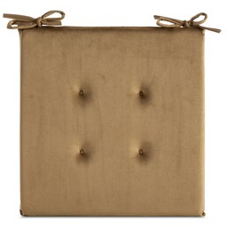 Eurofirany Poduszka siedzisko 40x40x3 Gaja na krzesło miodowa