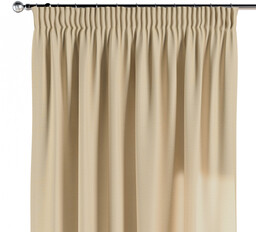 Zasłona na taśmie marszczącej 1 szt., waniliowy, Loneta