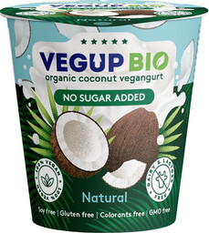 Vegup Bio Produkt kokosowy naturalny bezglutenowy vegangurt 140