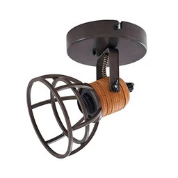 Lindby - Arinthea Lampa Sufitowa Wood/Black