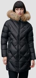 BLAUER Czarna damska kurtka Althea Raincoat Long Jackets,