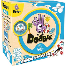 Asmodee, Dobble Waterproof Eco, szybka gra rodzinna, niemiecki