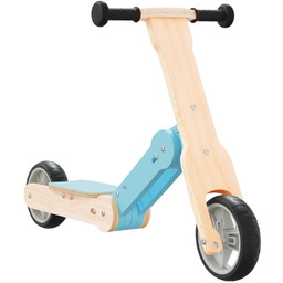 vidaXL Hulajnoga dziecięca 2-w-1, niebieska