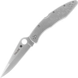 Nóż składany składany Spyderco Police Model Stainless Plain