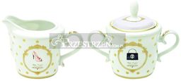 KOMPLET - PORCELANOWA CUKIERNICA I MLECZNIK - ELEGANCE