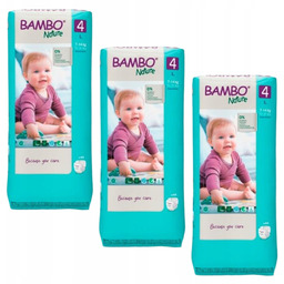 Pieluszki Bambo Nature 4 7-14kg 48szt Pampersy Oddychające