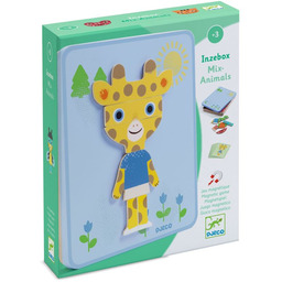 Magnetyczne puzzle dla dzieci drewniane Inzebox 29 elementów