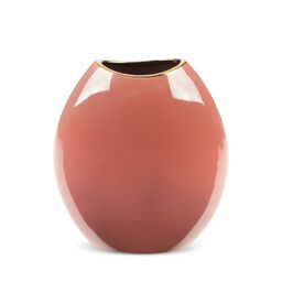 Eurofirany Wazon ceramiczny Sibel 04 22x12x25 różowy ciemny