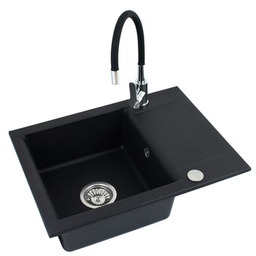 ALVEUS Zlewozmywak jednokomorowy z ociekaczem Invis Flex 1205991