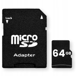 64GB Karta Pamięci Micro Sdhc Adapter Sd