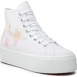 Sneakersy Superga 2708 Flowers Embroidery S2121GW White/Multicolor Flowers