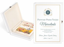 Biblia w etui z nadrukiem dla dziewczynki