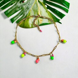 Pakamera Swarovski neon pearls : choker necklace
