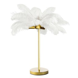 Eurofirany Lampa dekoracyjna 65x68 Feri 1 biała złota