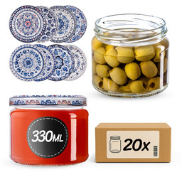 Słoiki na przetwory Sonka 330ml fi82mm 20szt +