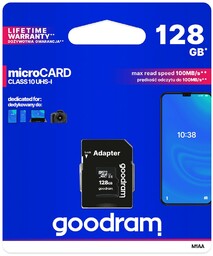 Karta pamięci microSDXC GOODRAM 128 GB + adapter