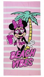 MYSZKA MINNIE DUŻY RĘCZNIK KĄPIELOWY NA BASEN PLAŻOWY