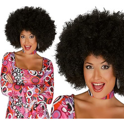 FIESTAS GUIRCA GUI4006 - bardzo czarna peruka afro