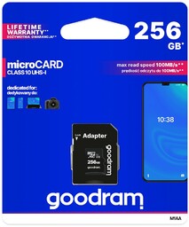 Karta pamięci microSDXC GOODRAM 256 GB + adapter