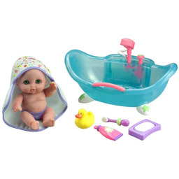 Berenguer, mała laleczka Lil'' Cutesies z wanienką