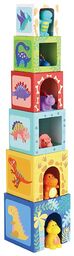 TookyToy Kolorowe klocki z dinozaurami
