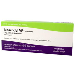 Bisacodyl VP 5mg, 30tabl. Delfarma