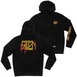 bluza FALLEN - Scorched Hoodie Black/Yellow (BLACK YELLOW)