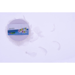 Piórka Dekoracyjne Na Żyłce 10 M Białe Craft