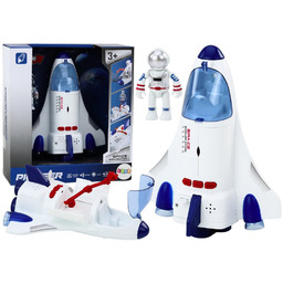 BIAŁY KOSMONAUTA STATEK Z DŹWIĘKAMI