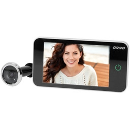 Orno OR-WIZ-1107 4" Czarno-srebrny Wizjer z kamerą