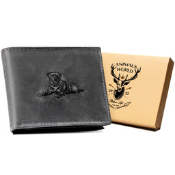 Portfel skórzany Always Wild N992-CHM-DOG-1 czarny