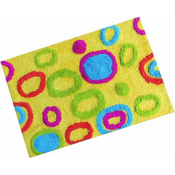 MSV mata łazienkowa kolorowe koła 80 x 50