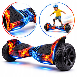 Elektryczna Deskorolka dwukołowa Terenowa Hoveboard 6,5 Bluetooth Led