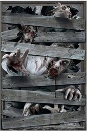 Dekoracja okna zombie