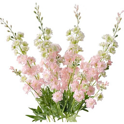 ZYTUYO Różowy sztuczny kwiat delphinium, 85 cm, długi,