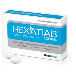 HEXATIAB - 10 kapsułek dopochwowych