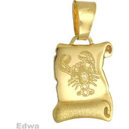 Zawieszka złota znak zodiaku Rak pr.585