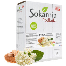 SYROP CZARNY BEZ 2l Niepowtarzalny Smak Dobry Dodatek