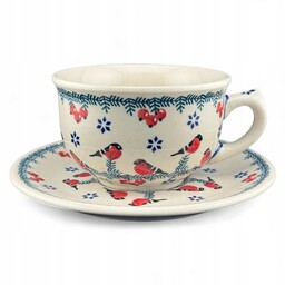 Filiżanka duża ze spodkiem 300 ml dek. Gile